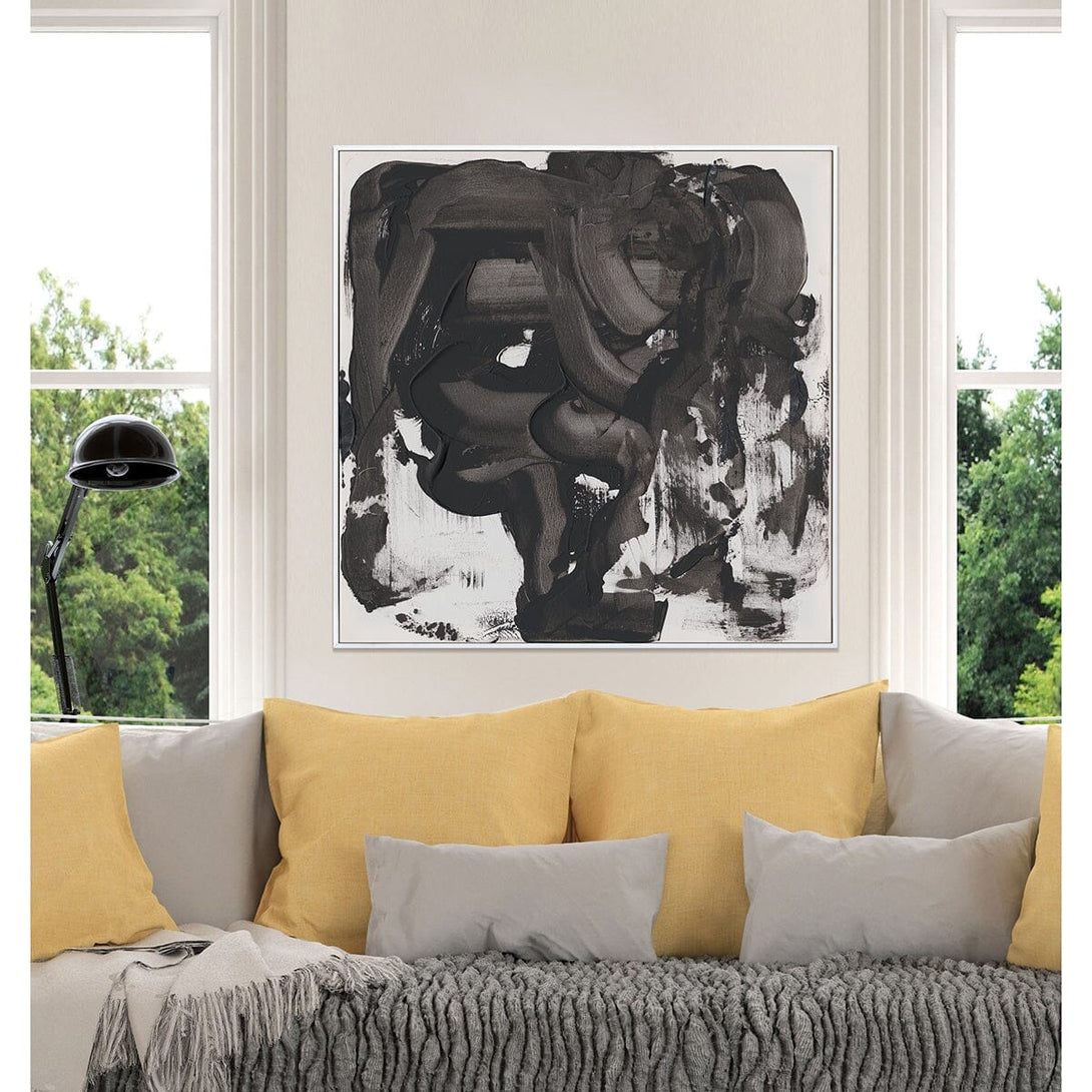 Onyx Pulse-Abstract Black and White Art #M5515 Painting artwepaint 