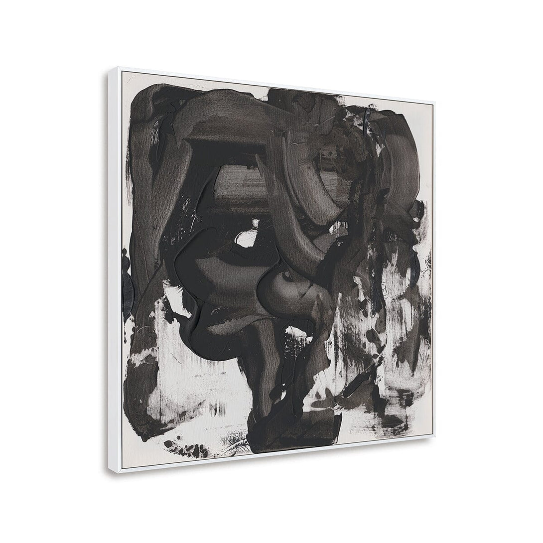 Onyx Pulse-Abstract Black and White Art #M5515 Painting artwepaint 