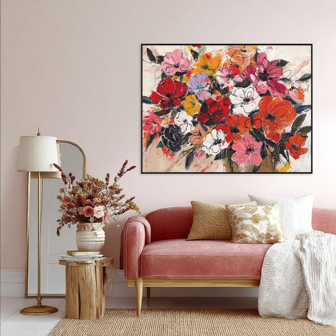 Passionate Blooms - Abstract Floral#P4658 Painting artwepaint 