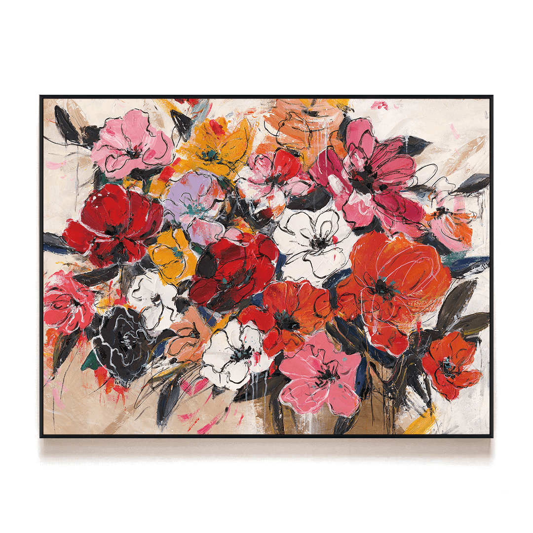 Passionate Blooms - Abstract Floral#P4658 Painting artwepaint 