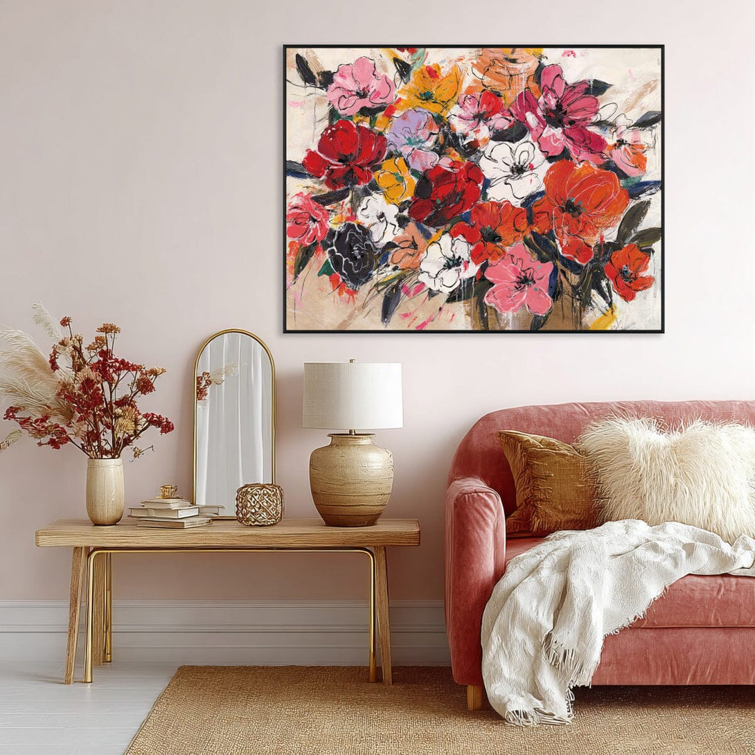 Passionate Blooms - Abstract Floral#P4658 Painting artwepaint 