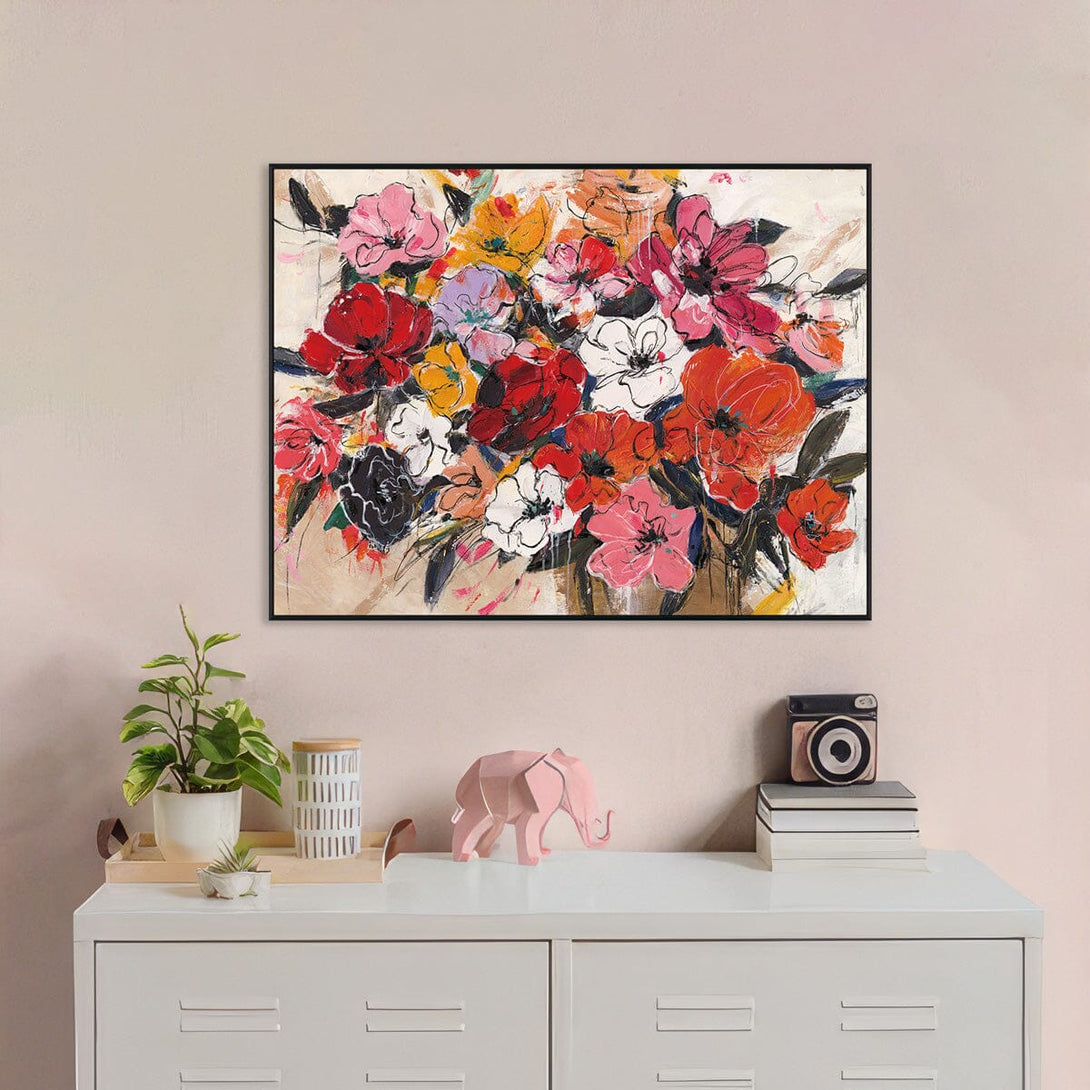 Passionate Blooms - Abstract Floral#P4658 Painting artwepaint 