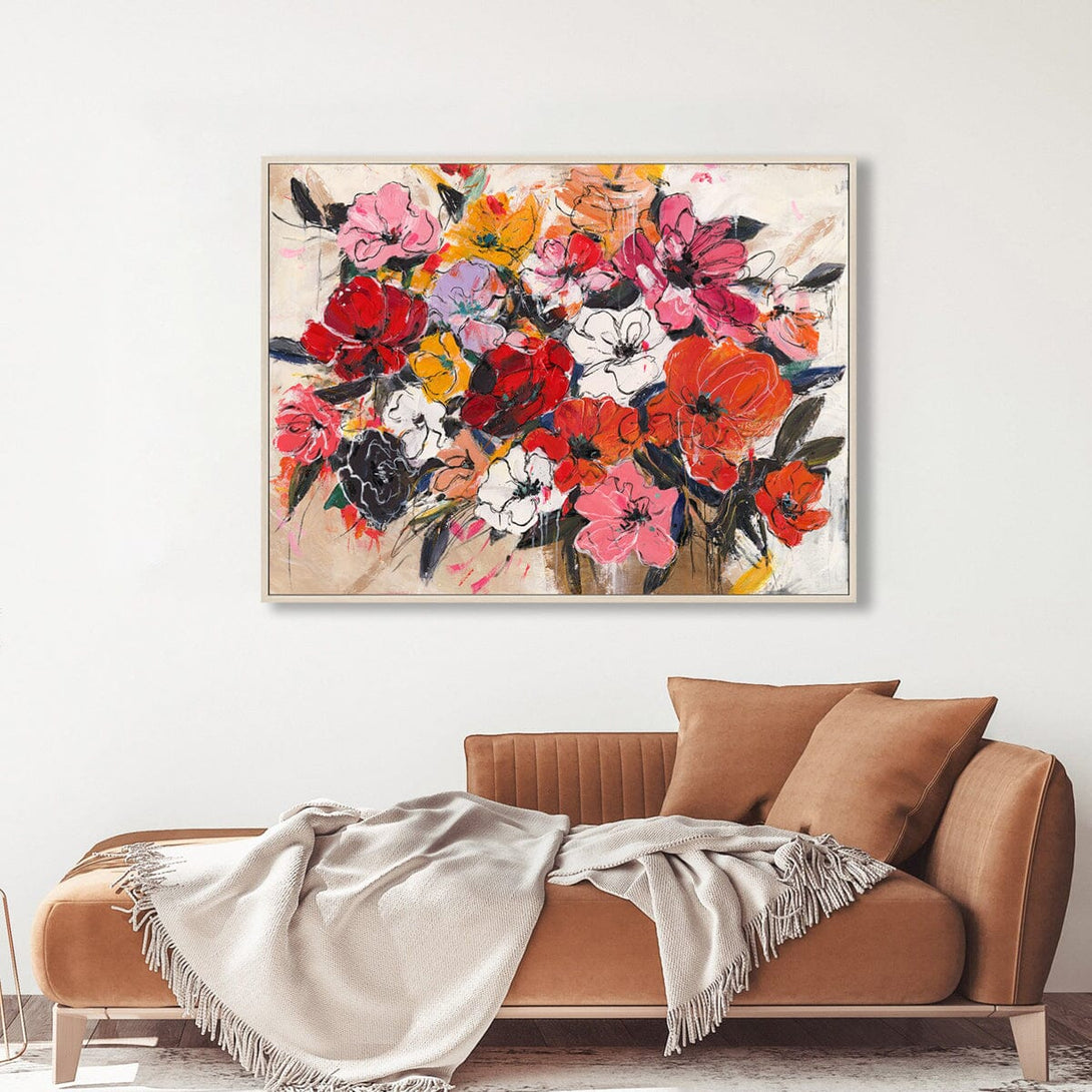 Passionate Blooms - Abstract Floral#P4658 Painting artwepaint 