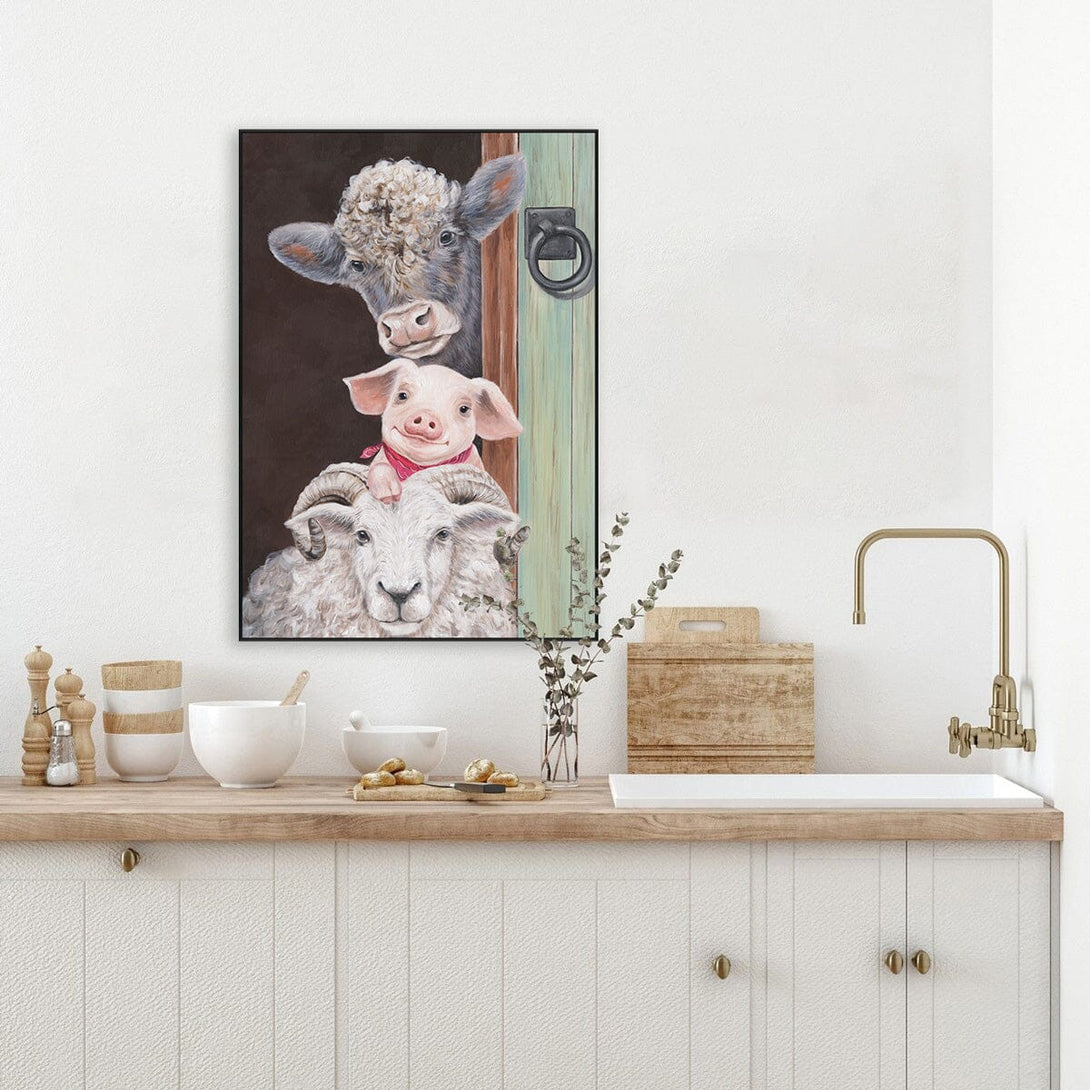 Pastoral Joy - Farm Trio Painting#L4644 Painting artwepaint 