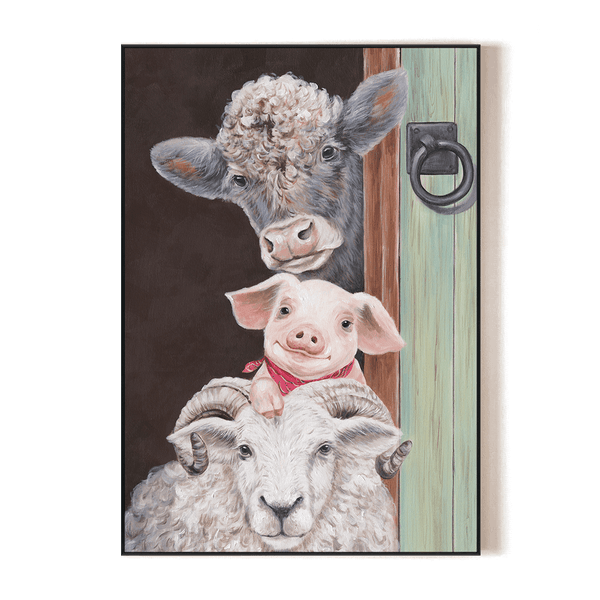 Pastoral Joy - Farm Trio Painting#L4644 Painting artwepaint 