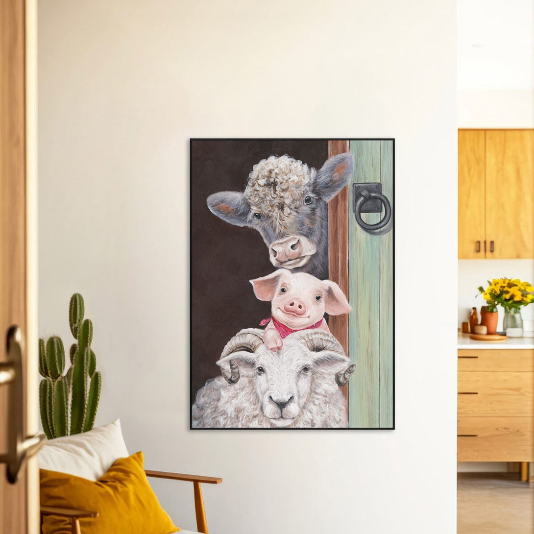 Pastoral Joy - Farm Trio Painting#L4644 Painting artwepaint 