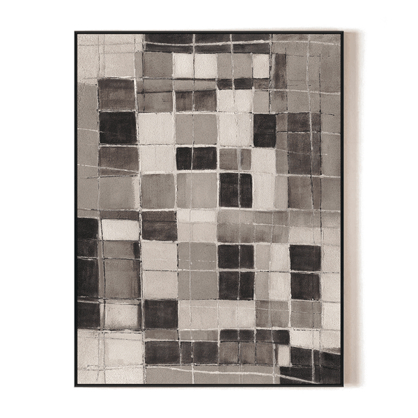 Pixel Grid-Neutral Abstract Painting #P4507 Painting artwepaint 
