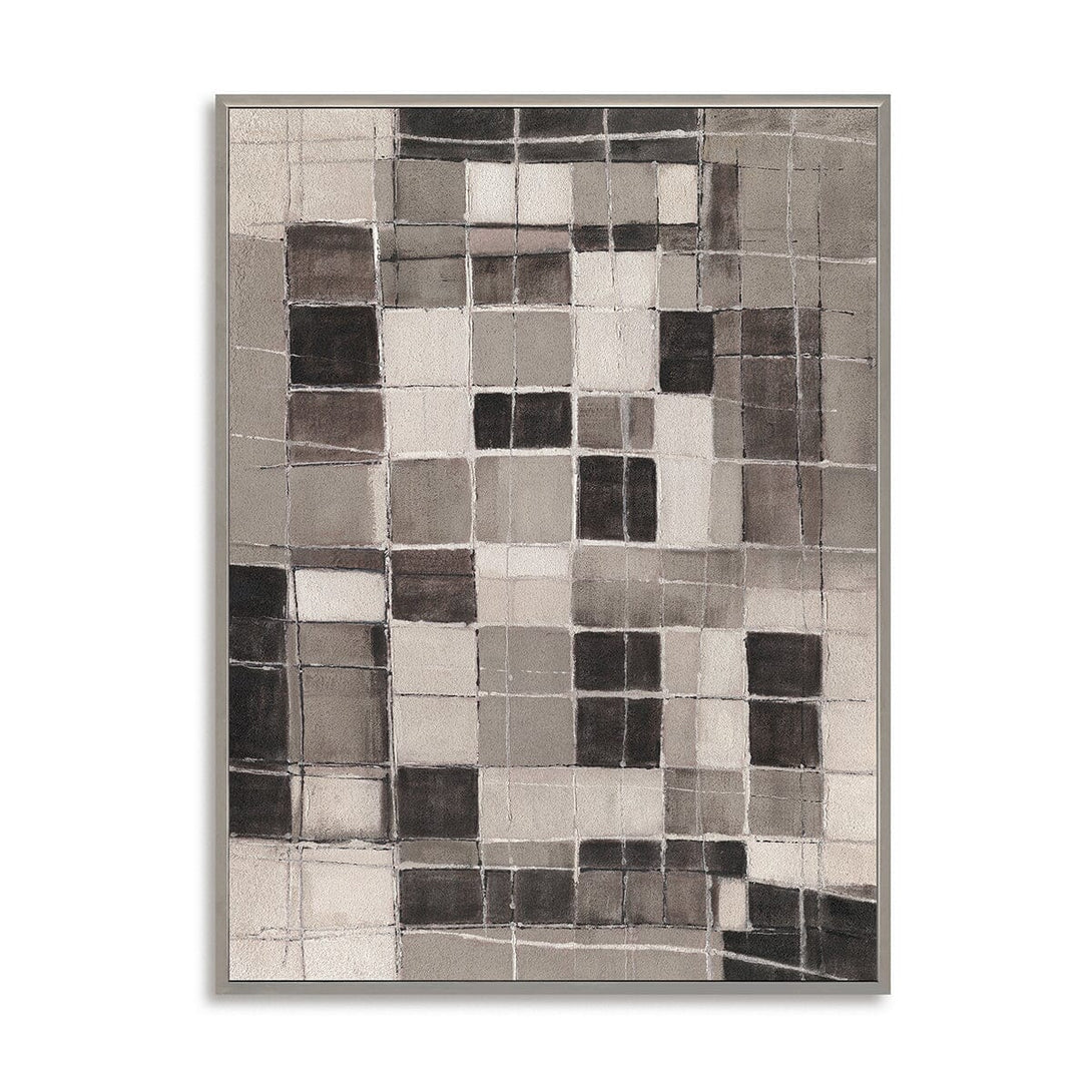 Pixel Grid-Neutral Abstract Painting #P4507 Painting artwepaint 