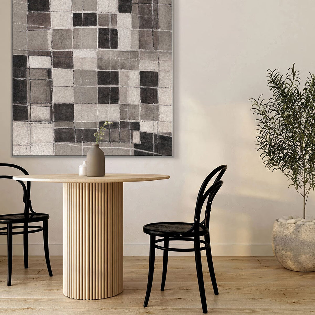 Pixel Grid-Neutral Abstract Painting #P4507 Painting artwepaint 
