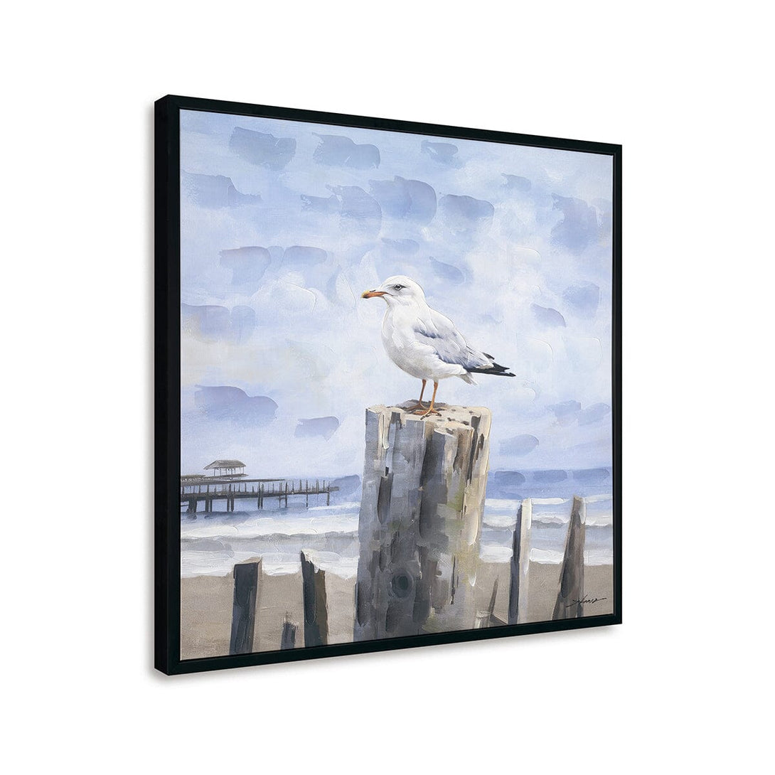 Post Sentinel - Seagull Oil Painting#M6974 Painting artwepaint 