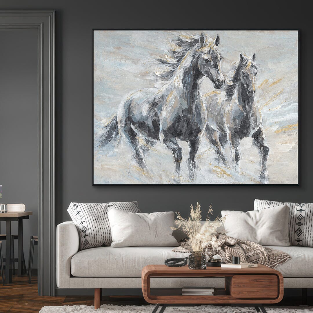 Power in Motion – Horses Abstract Painting #L0522 Painting artwepaint 