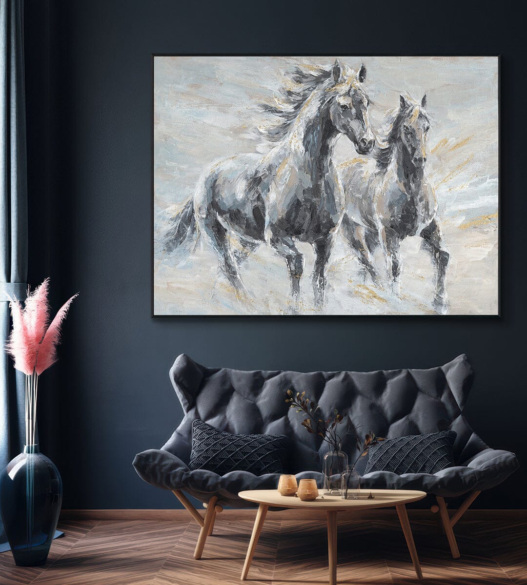 Power in Motion – Horses Abstract Painting #L0522 Painting artwepaint 