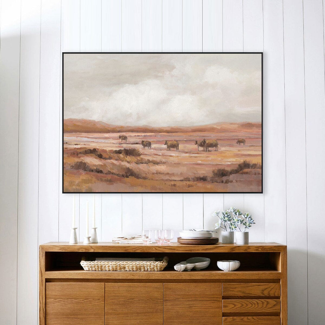 Prairie Horizon - Grazing Herd Painting#L4541 Painting artwepaint 