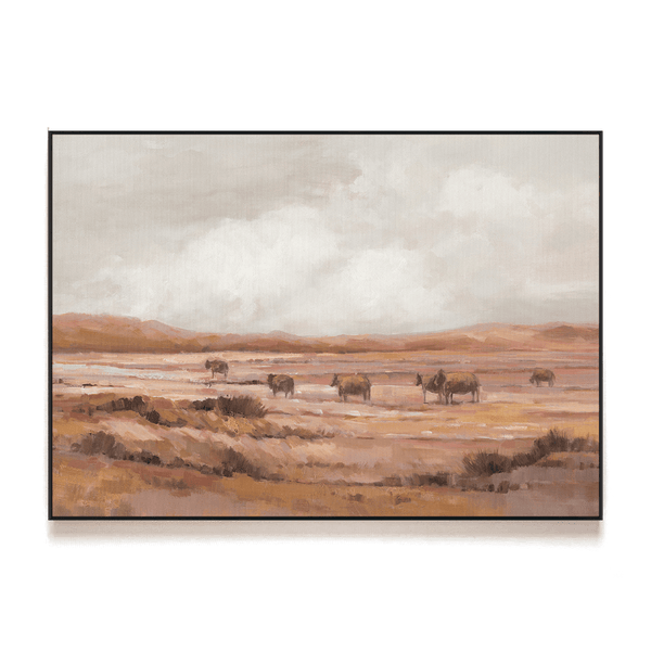 Prairie Horizon - Grazing Herd Painting#L4541 Painting artwepaint 