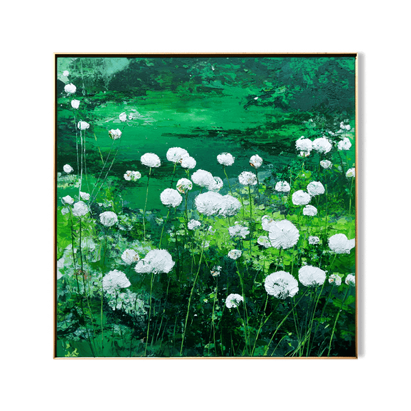 Pure Bloom – White Wildflower Meadow Painting #99 Painting artwepaint 