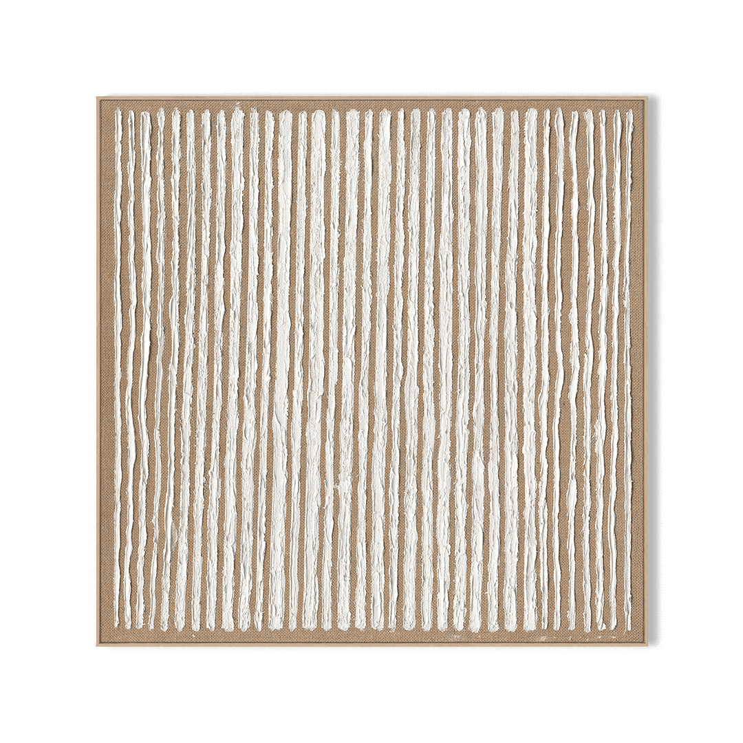 Pure Sequence - White Vertical Texture Abstract #J4113 Painting artwepaint 