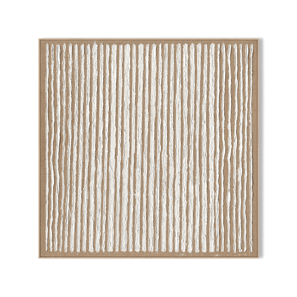 Pure Sequence - White Vertical Texture Abstract #J4113 Painting artwepaint 