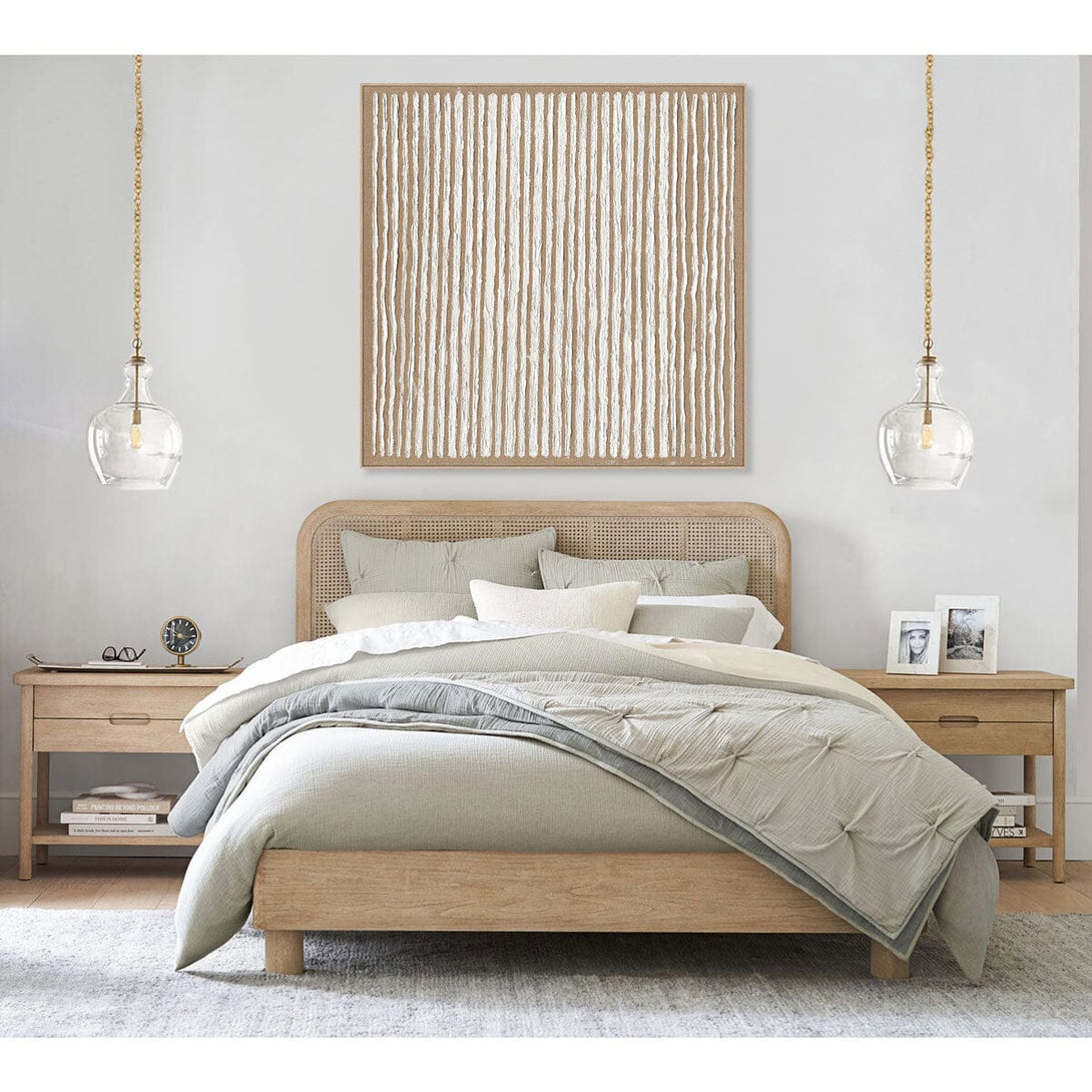 Pure Sequence - White Vertical Texture Abstract #J4113 Painting artwepaint 