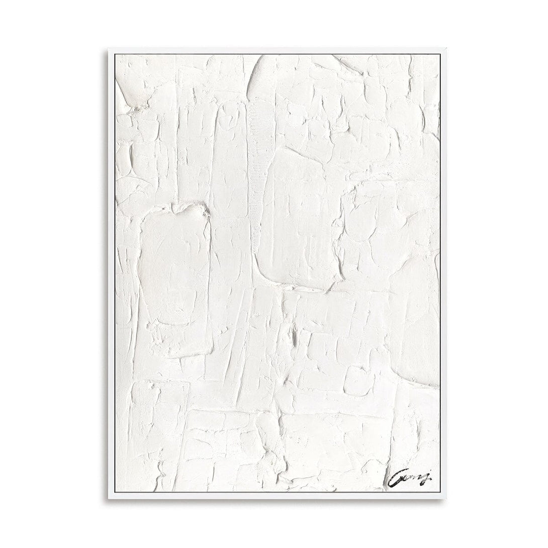 Pure White - Textured Abstract Art Painting #M4782 Painting artwepaint 