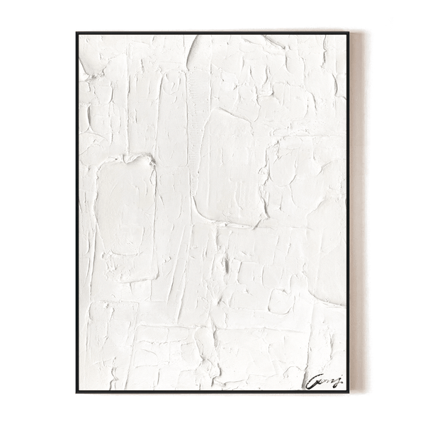 Pure White - Textured Abstract Art Painting #M4782 Painting artwepaint 