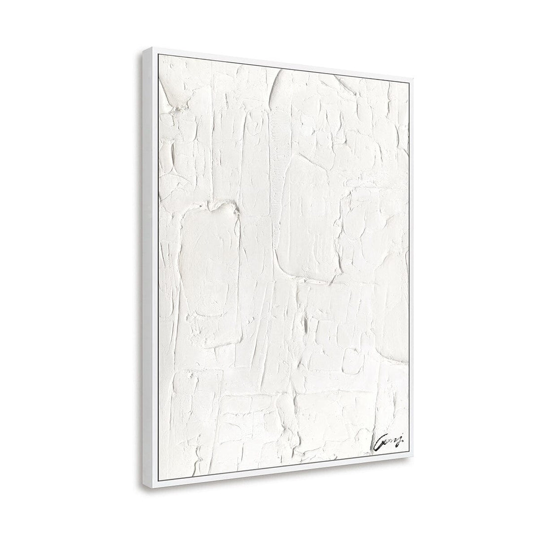 Pure White - Textured Abstract Art Painting #M4782 Painting artwepaint 