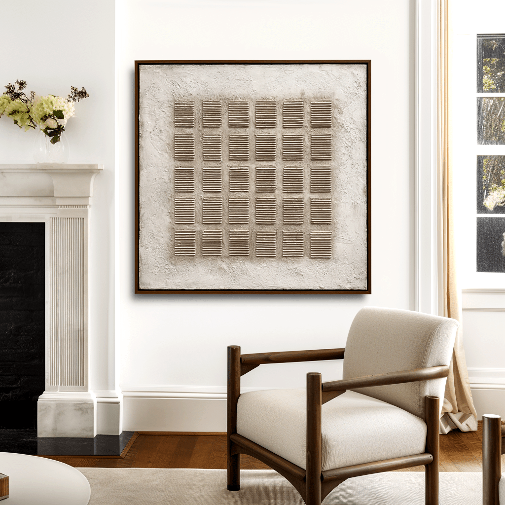 Quiet Matrix – Neutral Bas-Relief Painting #awp91 Painting artwepaint 