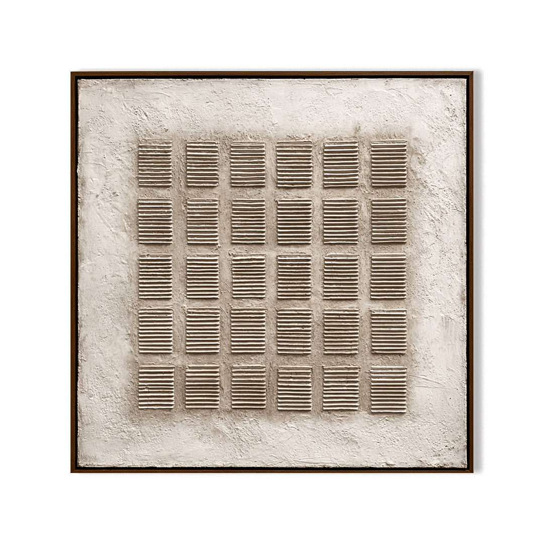 Quiet Matrix – Neutral Bas-Relief Painting #awp91 Painting artwepaint 