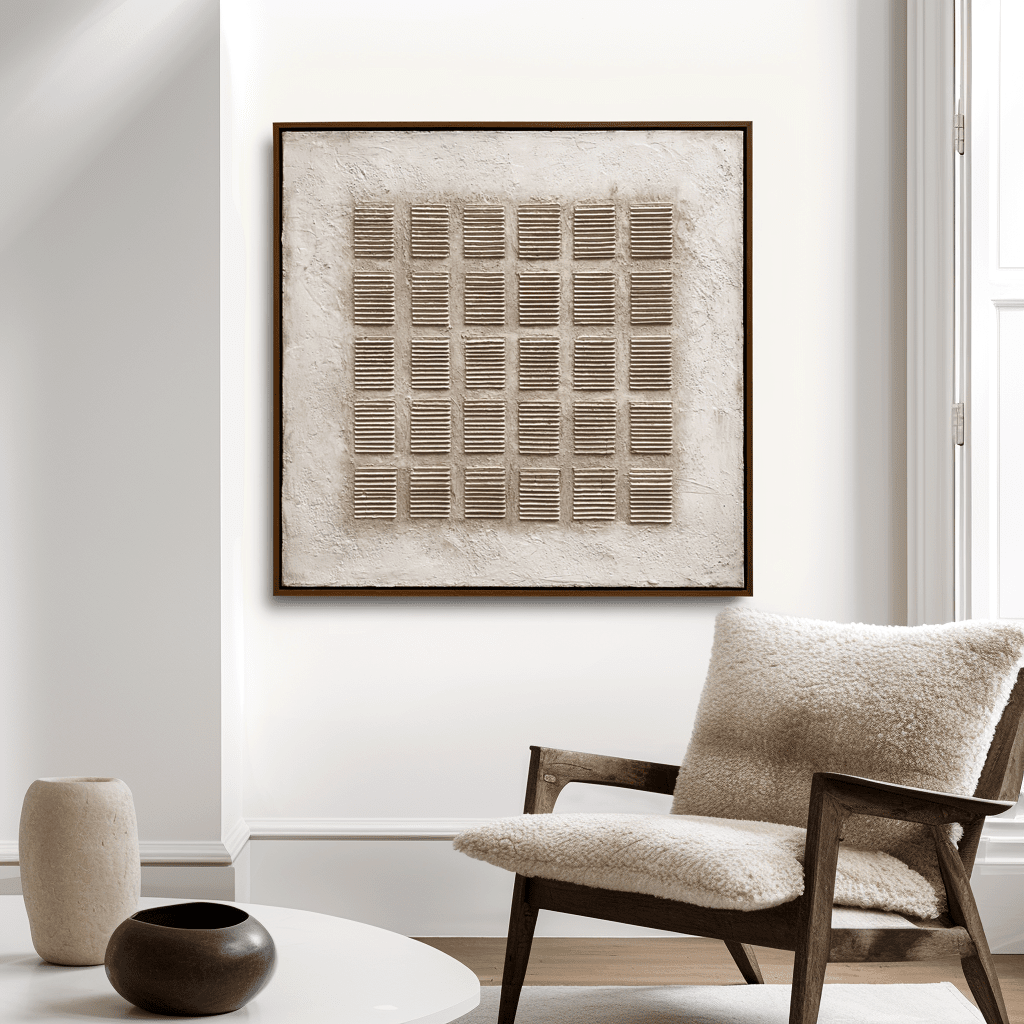 Quiet Matrix – Neutral Bas-Relief Painting #awp91 Painting artwepaint 