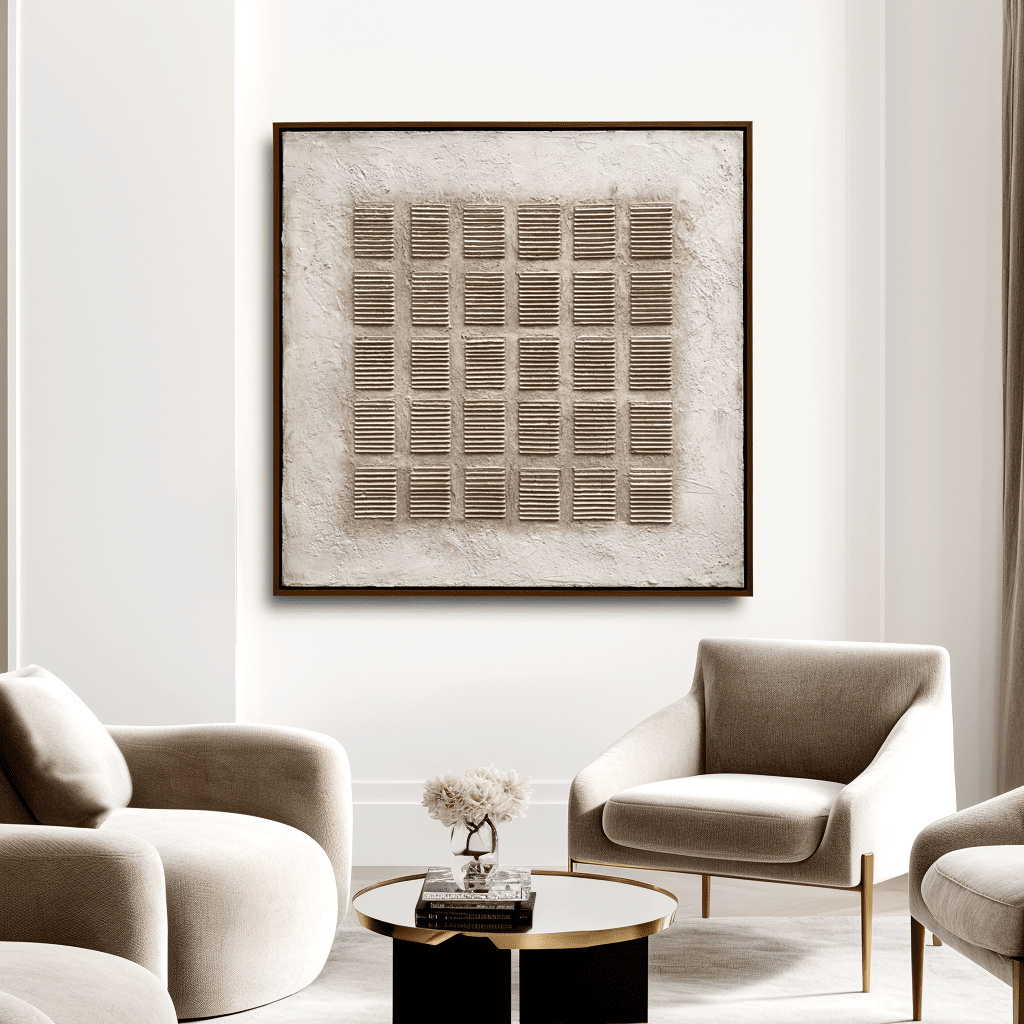 Quiet Matrix – Neutral Bas-Relief Painting #awp91 Painting artwepaint 