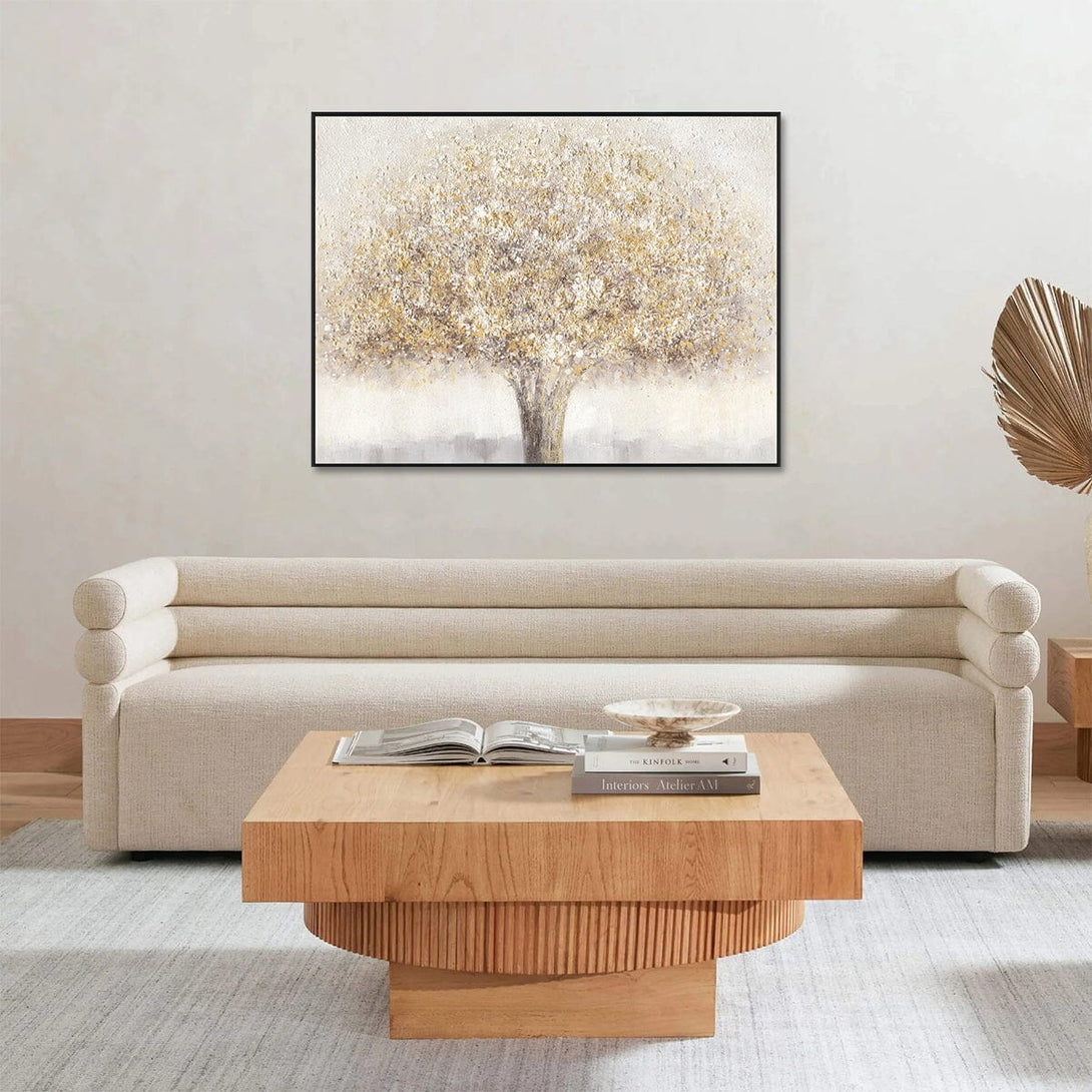 Radiant Aura - Abstract Golden Tree#L4545 Painting artwepaint 