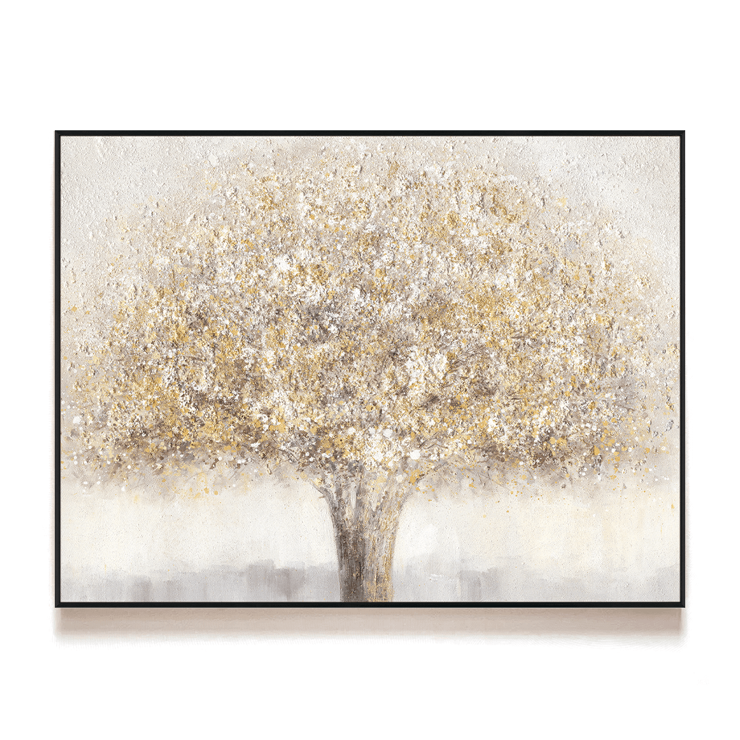 Radiant Aura - Abstract Golden Tree#L4545 Painting artwepaint 