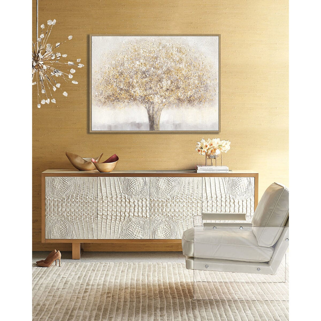 Radiant Aura - Abstract Golden Tree#L4545 Painting artwepaint 