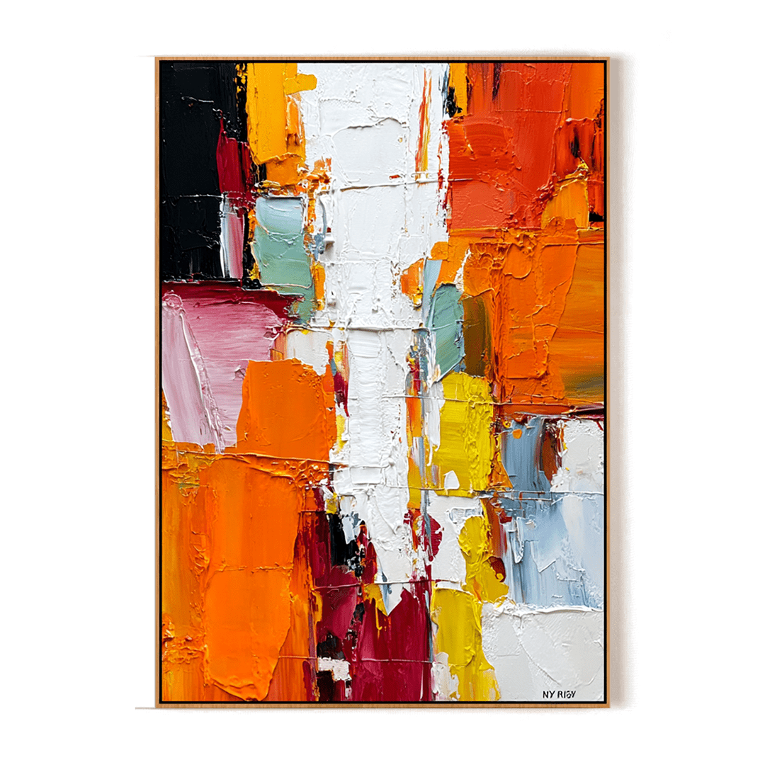 Radiant Blocks – Modern Color Abstract Painting #93058 Painting artwepaint 
