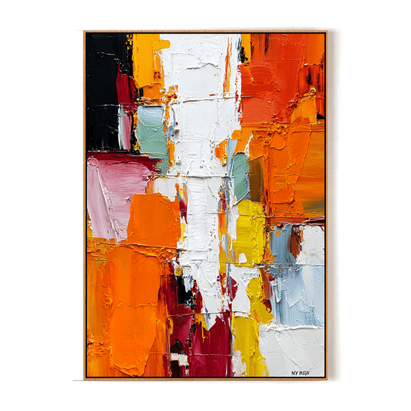 Radiant Blocks – Modern Color Abstract Painting #93058 Painting artwepaint 
