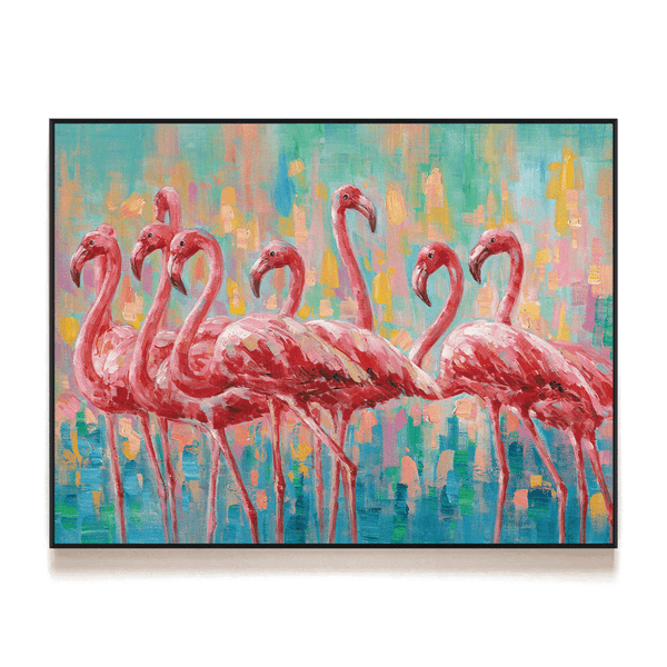 Radiant Flamingo Abstract Painting #I0506 Painting artwepaint 