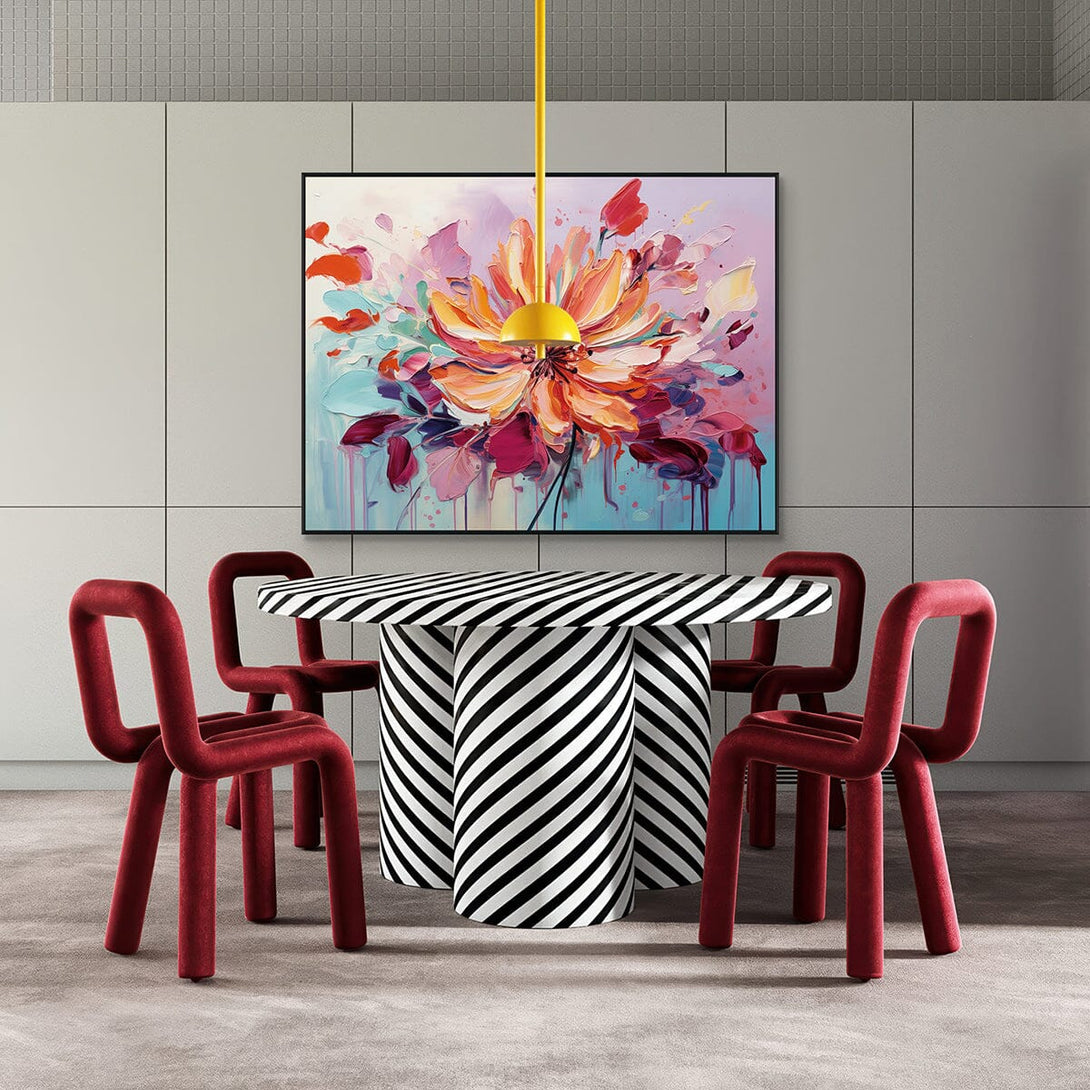 Radiant Petal – Colorful Abstract Floral Painting #MH1220(8) Painting artwepaint 