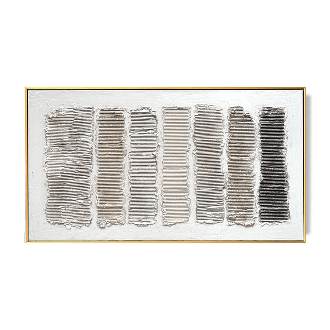 Rhythm Grid – Neutral Geometric Textured Painting #93023 Painting artwepaint 