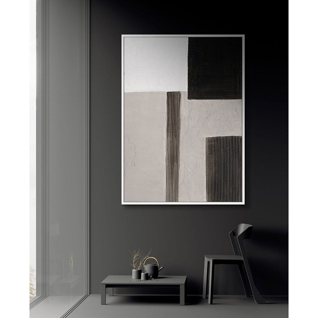 Rhythm of Structure - Grey Black White Modern Texture#M2571 Painting artwepaint 