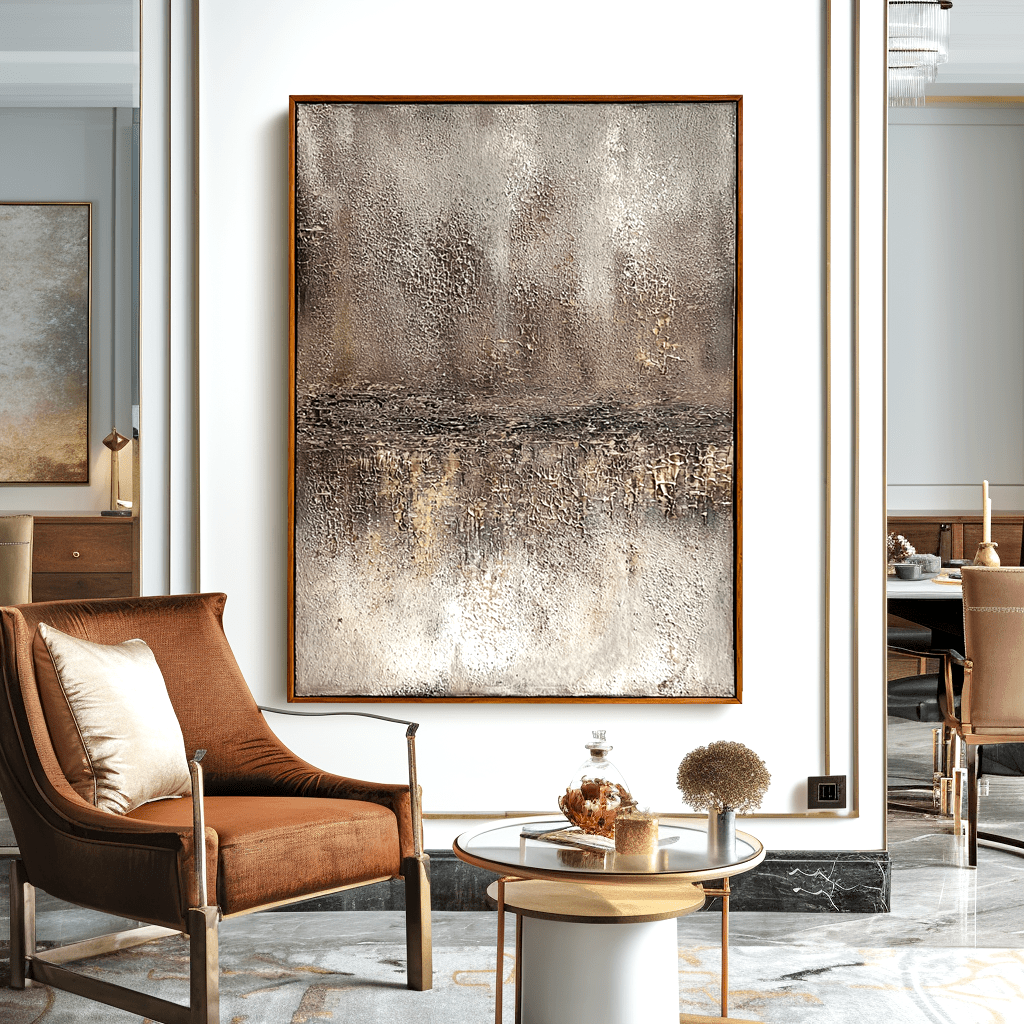 Rustic Bronze Horizon Abstract Painting #93009 Painting artwepaint 