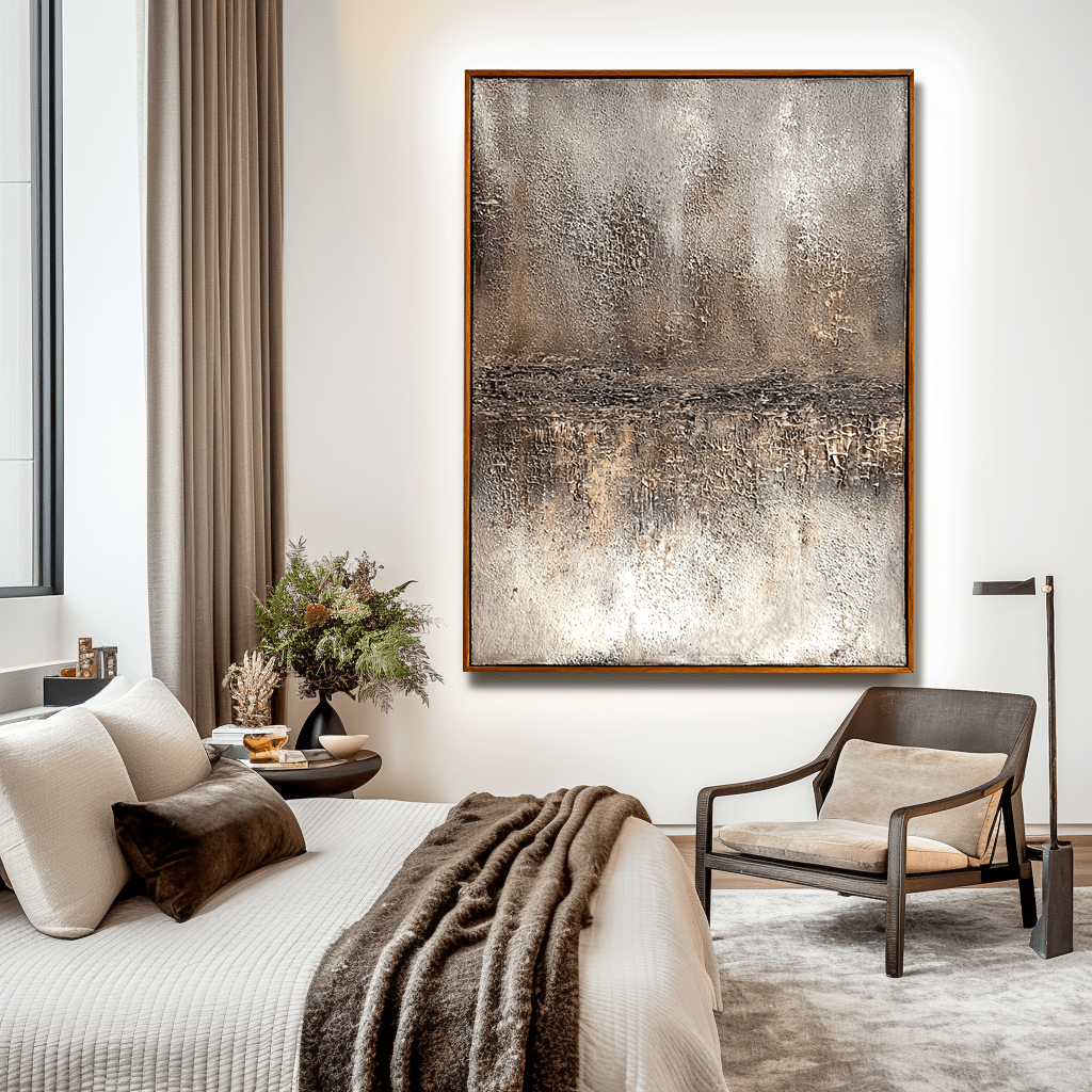 Rustic Bronze Horizon Abstract Painting #93009 Painting artwepaint 