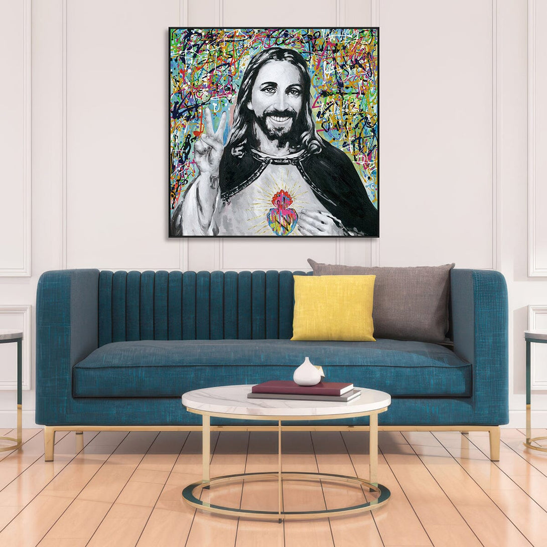 Sacred Peace – Jesus Graffiti Portrait #J2578 Painting artwepaint 