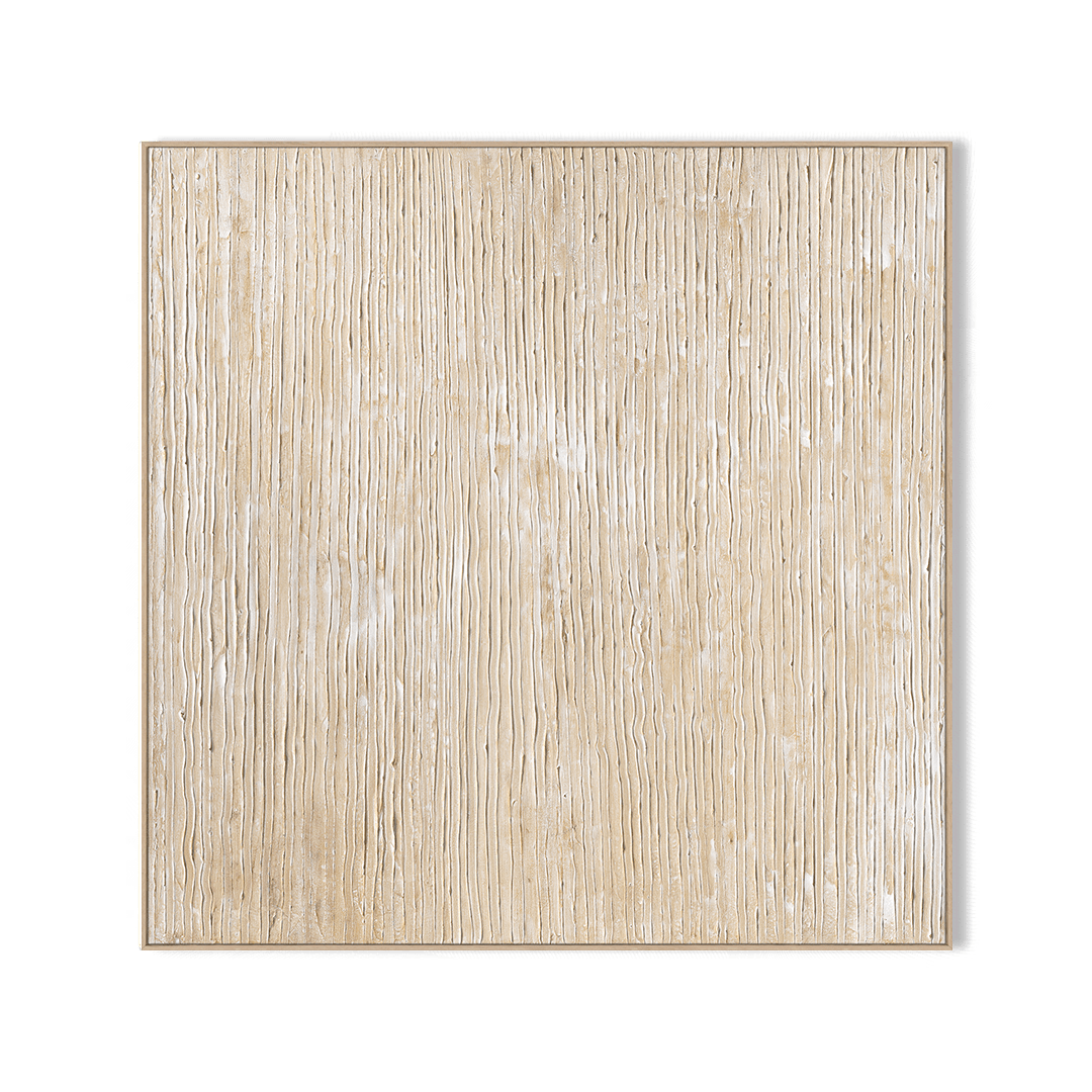 Sand Echo - Beige Vertical Texture Painting #J4112 Painting artwepaint 