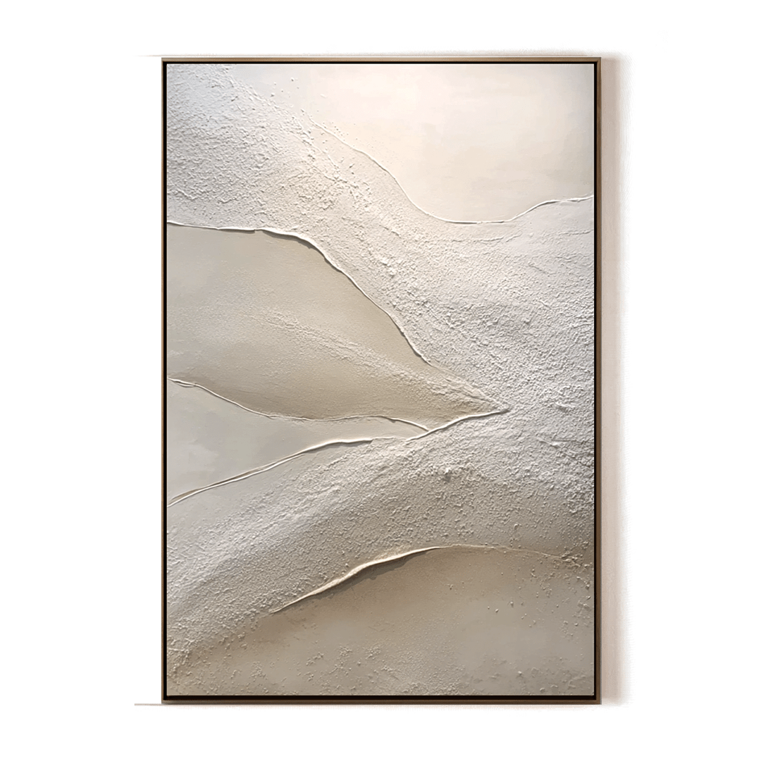 Sand Flow – Beige Minimalist Textured Painting #44 Painting artwepaint 