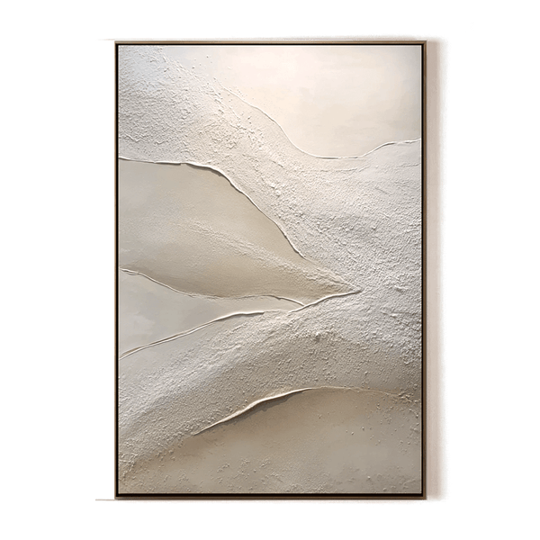 Sand Flow – Beige Minimalist Textured Painting #44 Painting artwepaint 