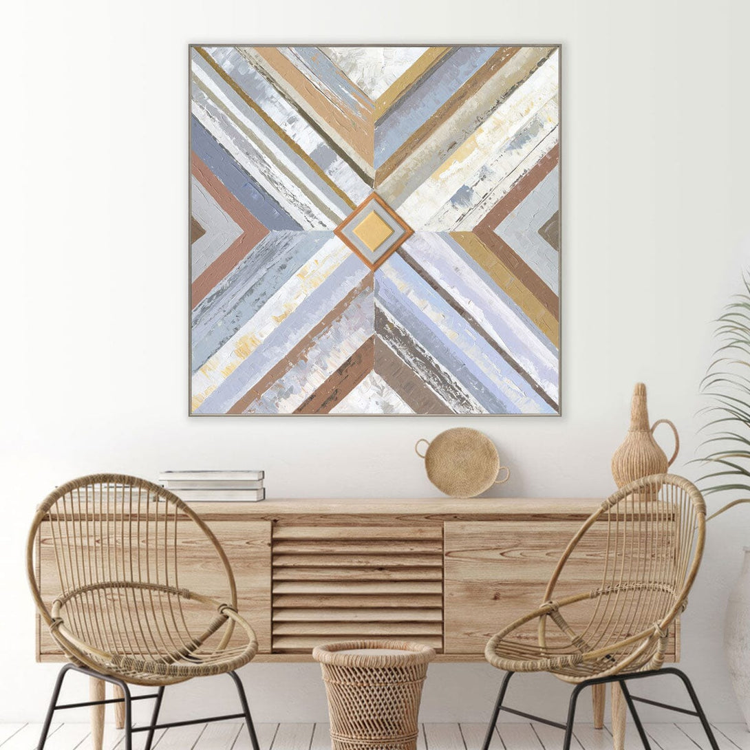 Sands of Harmony - Abstract Geometric Art #J1533 Painting artwepaint 