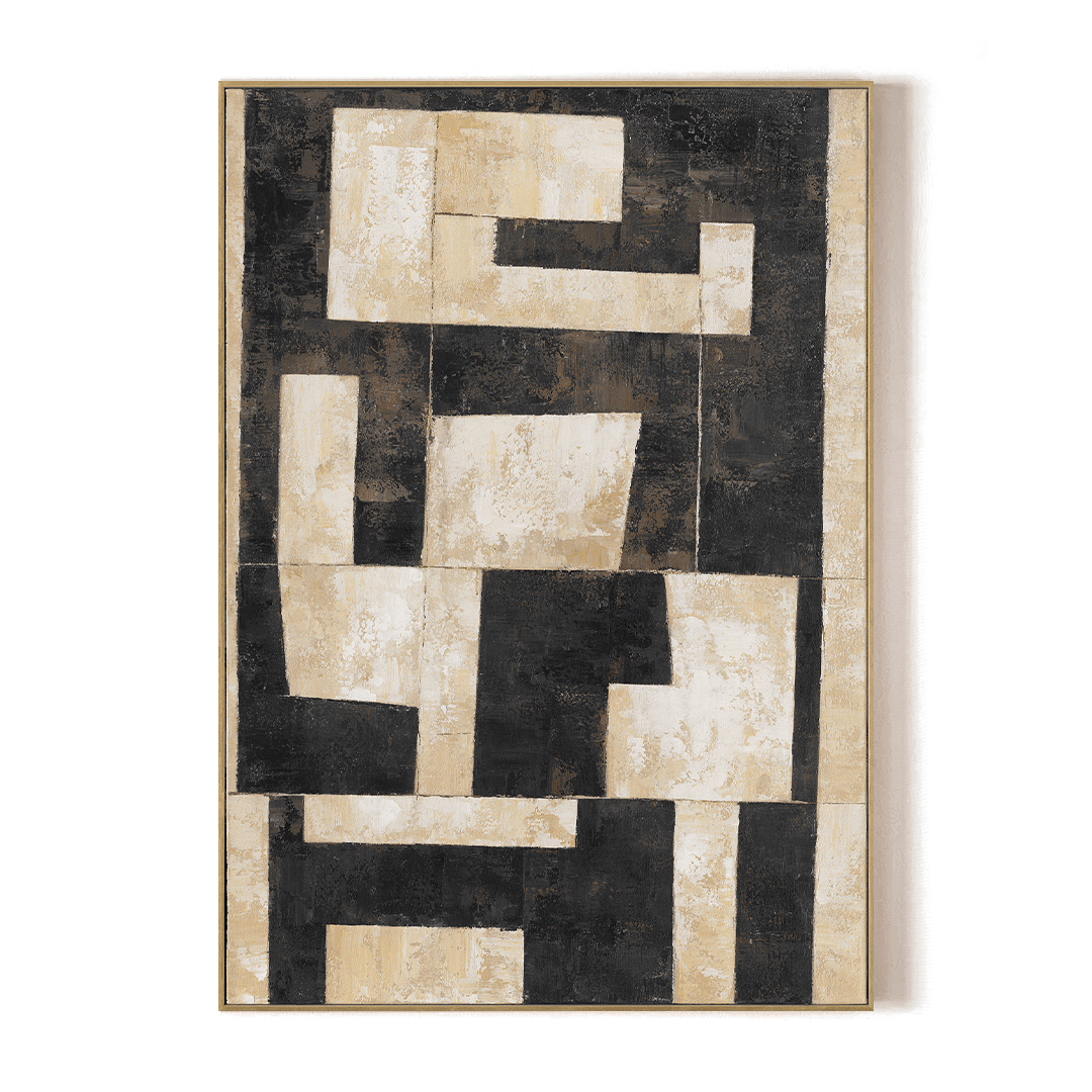 Sandstone Blocks - Geometric Abstract Painting#P2667 Painting artwepaint 