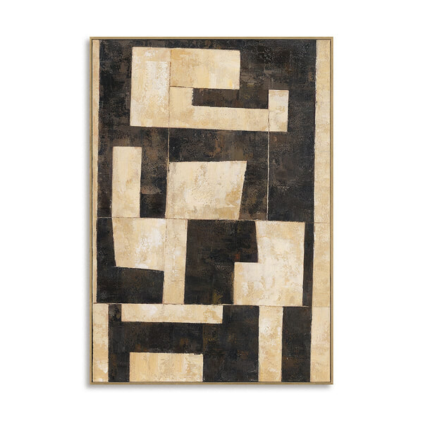 Sandstone Blocks - Geometric Abstract Painting#P2667 Painting artwepaint 