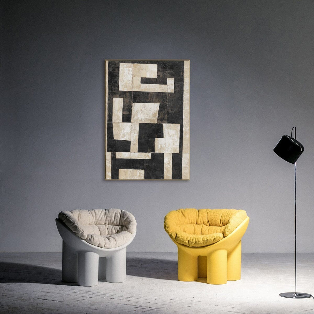 Sandstone Blocks - Geometric Abstract Painting#P2667 Painting artwepaint 