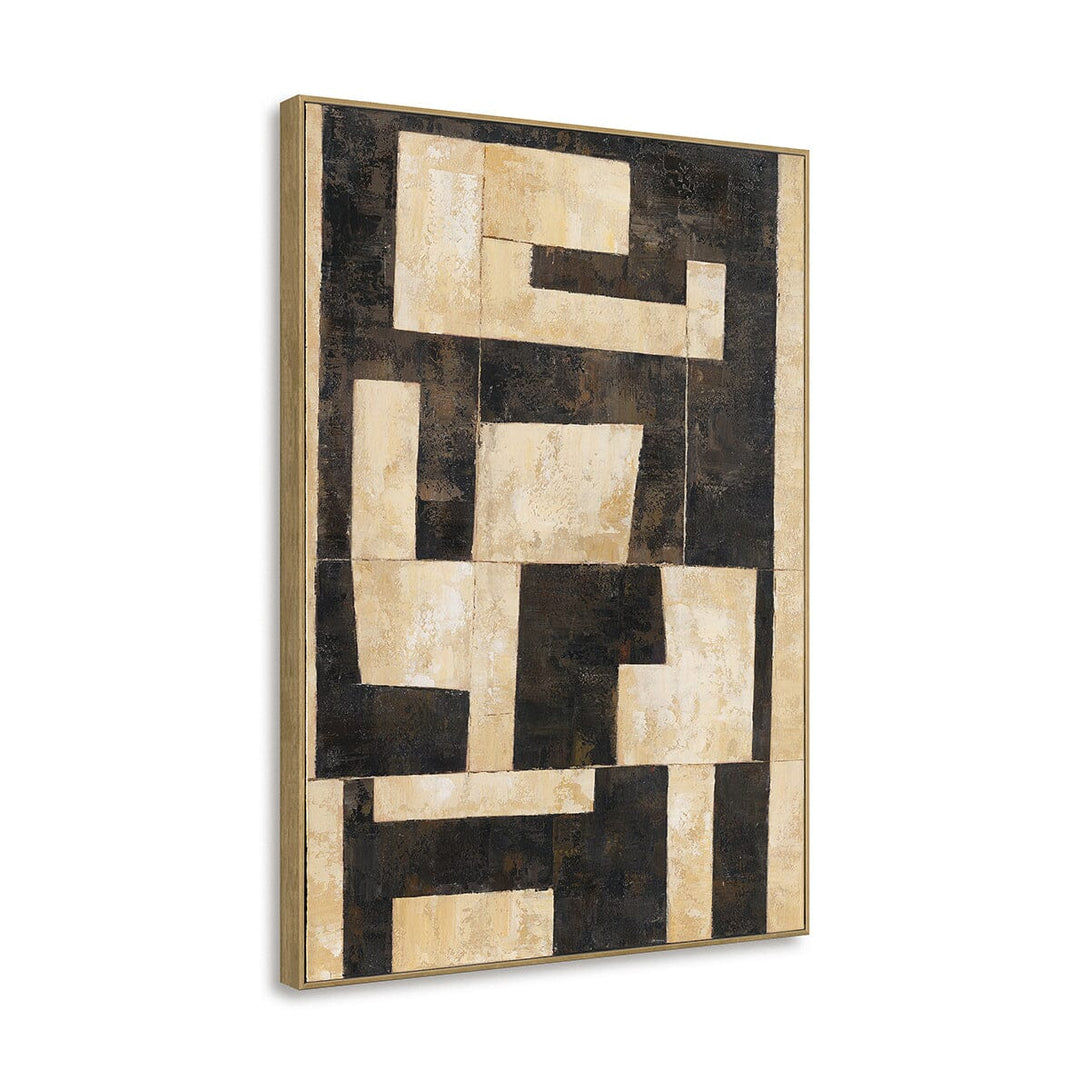 Sandstone Blocks - Geometric Abstract Painting#P2667 Painting artwepaint 