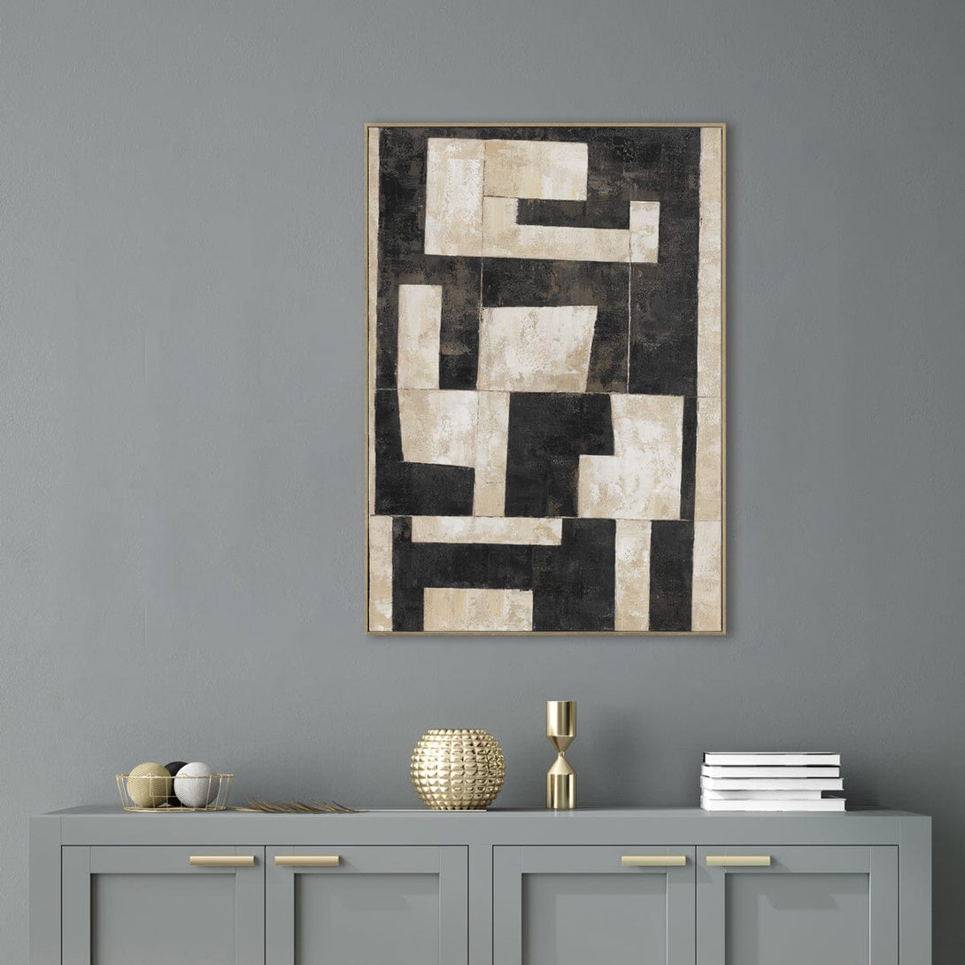 Sandstone Blocks - Geometric Abstract Painting#P2667 Painting artwepaint 